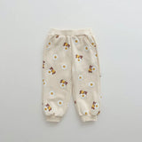 Baby Bear Smile Flower Sweatsuit 2 Pieces Set