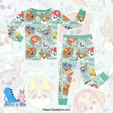 Dog Heroes bamboo 2 piece set pjs