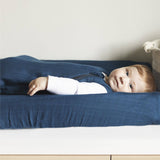 *PREORDER* Cotton muslin sleep sack - Navy (0.7 tog)