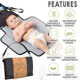 Ezee Portable Diaper Changing Pad, Foldable Changing Mat