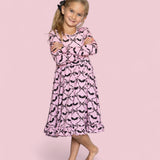 *PREORDER* BATTY BOWS LONG SLEEVE DREAM RUFFLE DRESS