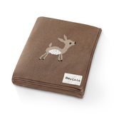 100% Luxury Cotton Swaddle Receiving Baby Blanket - Sage Deer