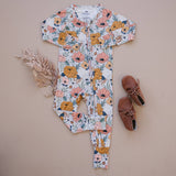 Boho Floral Bamboo Zippy Romper