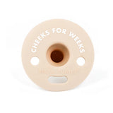 Bubbi™ Pacifier - Cheeks for Weeks - Colour: Oatmeal