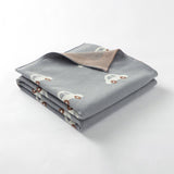 100% Luxury Cotton Swaddle Receiving Baby Blanket - Blue Cars