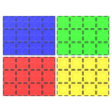 4 Piece Large Magnetic Stabilizer Tile Set