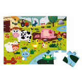 Janod - Jigsaw Puzzle Farm Animals -20 Pieces- 2-4 Years