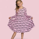 *PREORDER* BATTY BOWS LONG SLEEVE DREAM RUFFLE DRESS