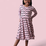 *PREORDER* BATTY BOWS LONG SLEEVE DREAM RUFFLE DRESS