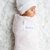 Hello World Blanket & Knotted Hat Set - Pink