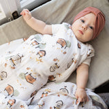 *PREORDER* Cotton muslin sleep sack - Farm (0.7 tog)