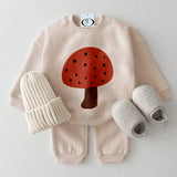 Baby Mushroom Sweatshirt Set