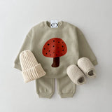 Baby Mushroom Sweatshirt Set