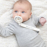 Pacifier Clip - New Here - Colour: Cloud