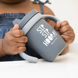 Sippy Cup - Sip Sip Hooray - Colour: Shadow Grey