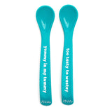 Spoon Set - Yummy Tummy Tastey - Colour: Pacific