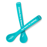 Spoon Set - Yummy Tummy Tastey - Colour: Pacific