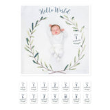 Baby's 1st Year Swaddle & Milestone Cards - Hello World