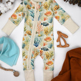 Organic Cotton Baby Pajamas 2-Way Zipper Sleeper, Pisces