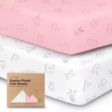 2-pack Organic Cotton Fitted Crib Sheet