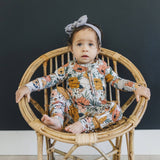 Boho Floral Bamboo Zippy Romper