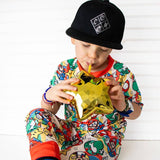 Boys 2-Piece Short Sleeve Pajamas - Mario / Mushroom Cart