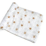 Brown Sun Muslin Swaddle Blanket